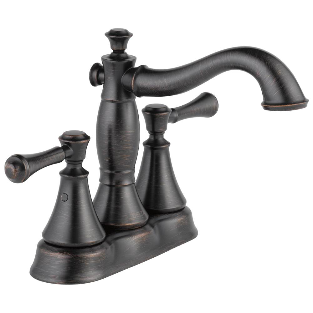 Delta Faucet - CassidyE Two Handle Centerset Bathroom Faucet - Metal Pop-Up - Venetian Bronze