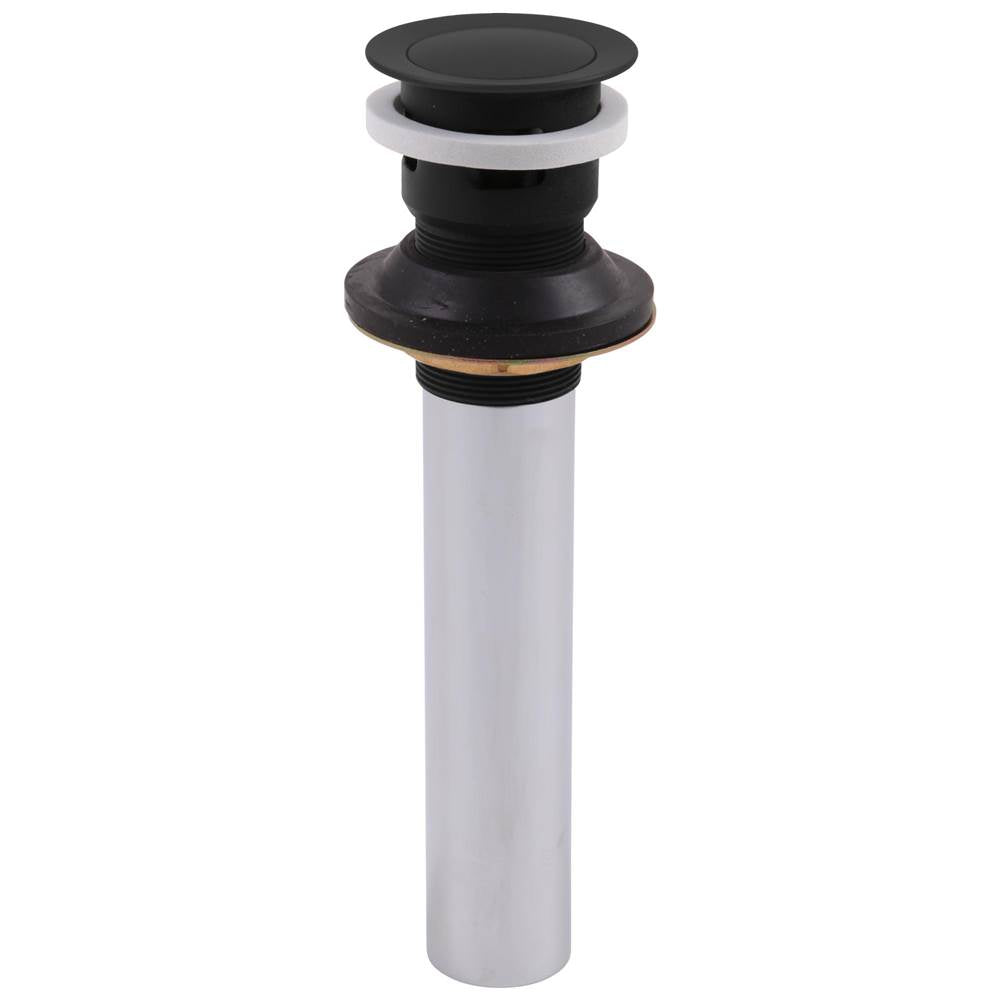 Delta Faucet - Other Push Pop-Up with Overflow - Matte Black