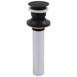 Delta Faucet - Other Push Pop-Up with Overflow - Matte Black