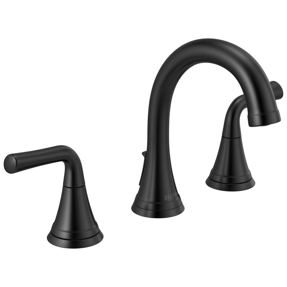 Delta Faucet - KayraE Two Handle Widespread Bathroom Faucet - Matte Black