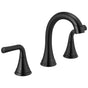 Delta Faucet - KayraE Two Handle Widespread Pull-Down Bathroom Faucet - Matte Black