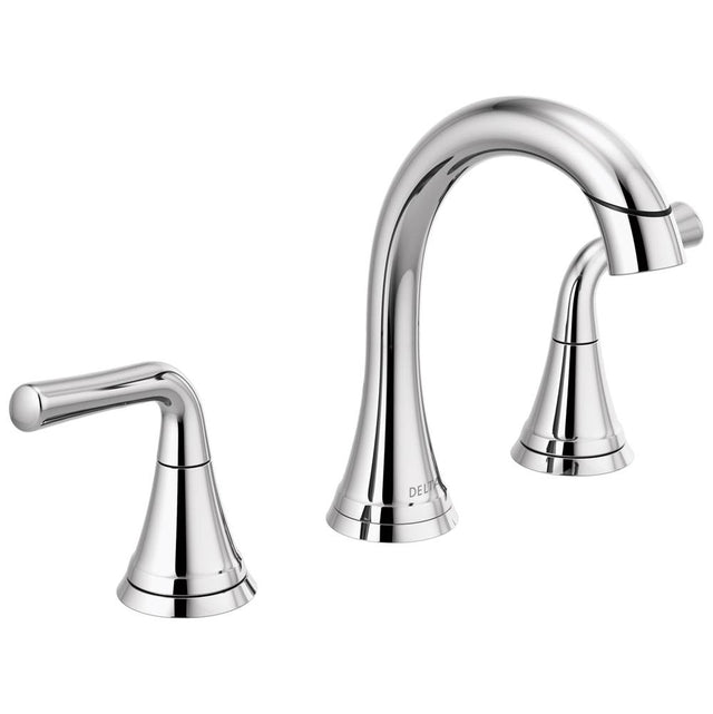 Delta Faucet - KayraE Two Handle Widespread Pull-Down Bathroom Faucet - Chrome