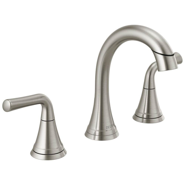 Delta Faucet - KayraE Two Handle Widespread Pull-Down Bathroom Faucet - Stainless