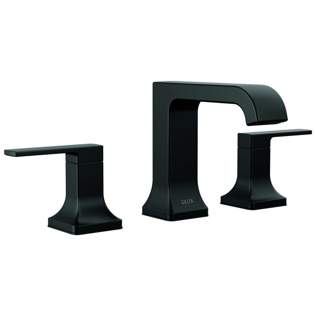 Delta Faucet - VelumE Two Handle Widespread Bathroom Faucet - Matte Black