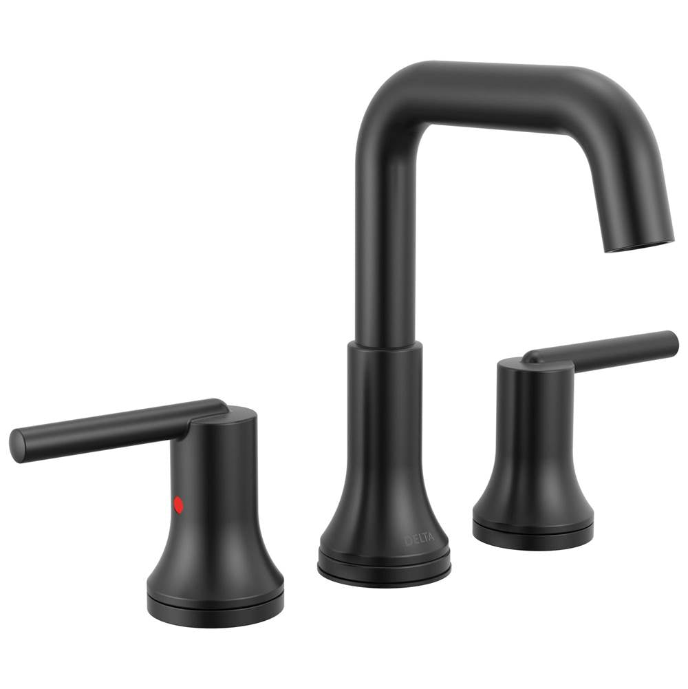 Delta Faucet - Trinsic Two Handle Widespread Bathroom Faucet - Matte Black