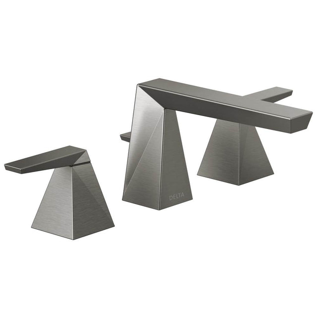 Delta Faucet - TrillianE Two Handle Widespread Bathroom Faucet - LumicoatÂ® Black Stainless