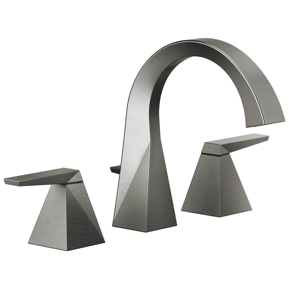 Delta Faucet - TrillianE Two Handle Widespread Bathroom Faucet - LumicoatÂ® Black Stainless