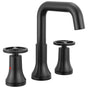 Delta Faucet - Trinsic Two Handle Widespread Bathroom Faucet - Matte Black
