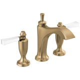 Delta Faucet - DorvalE Two Handle Widespread Bathroom Faucet - Champagne Bronze / Porcelain