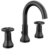 Delta Faucet - Trinsic Two Handle Widespread Bathroom Faucet - Matte Black
