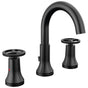 Delta Faucet - Trinsic Two Handle Widespread Bathroom Faucet - Matte Black