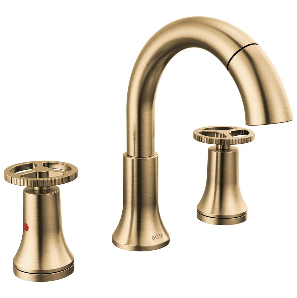 Delta Faucet - Trinsic Two Handle Widespread Pull Down Bathroom Faucet - Champagne Bronze