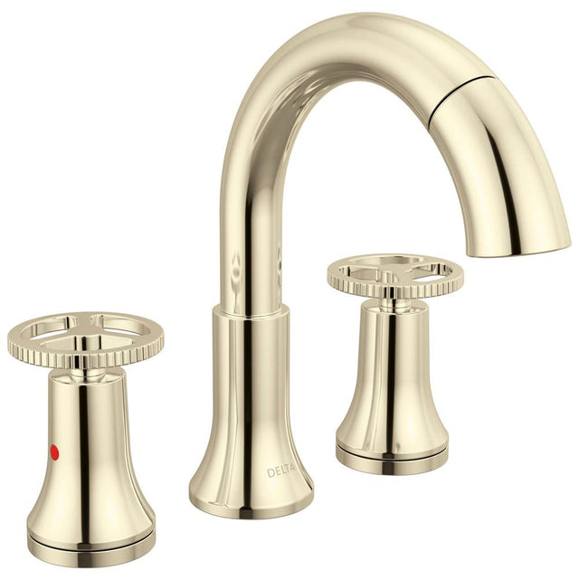 Delta Faucet - Trinsic Two Handle Widespread Pull Down Bathroom - Polished Nickel