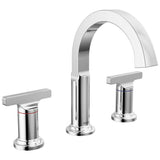 Delta Faucet - TetraE Two Handle Widespread Bathroom Faucet - LumicoatÂ® Chrome
