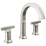 Delta Faucet - TetraE Two Handle Widespread Bathroom Faucet - LumicoatÂ® Stainless