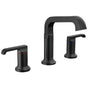 Delta Faucet - TetraE Two Handle Widespread Bathroom Faucet - Matte Black