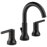 Delta Faucet - Trinsic Two Handle Widespread Bathroom Faucet - Matte Black