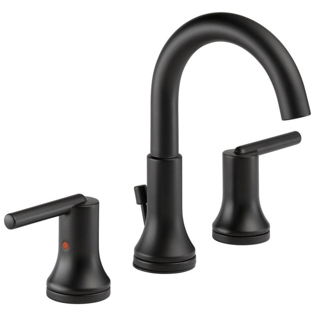 Delta Faucet - Trinsic Two Handle Widespread Bathroom Faucet - Matte Black