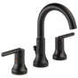 Delta Faucet - Trinsic Two Handle Widespread Bathroom Faucet - Matte Black