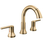 Delta Faucet - Trinsic Two Handle Widespread Pull Down Bathroom Faucet - Champagne Bronze