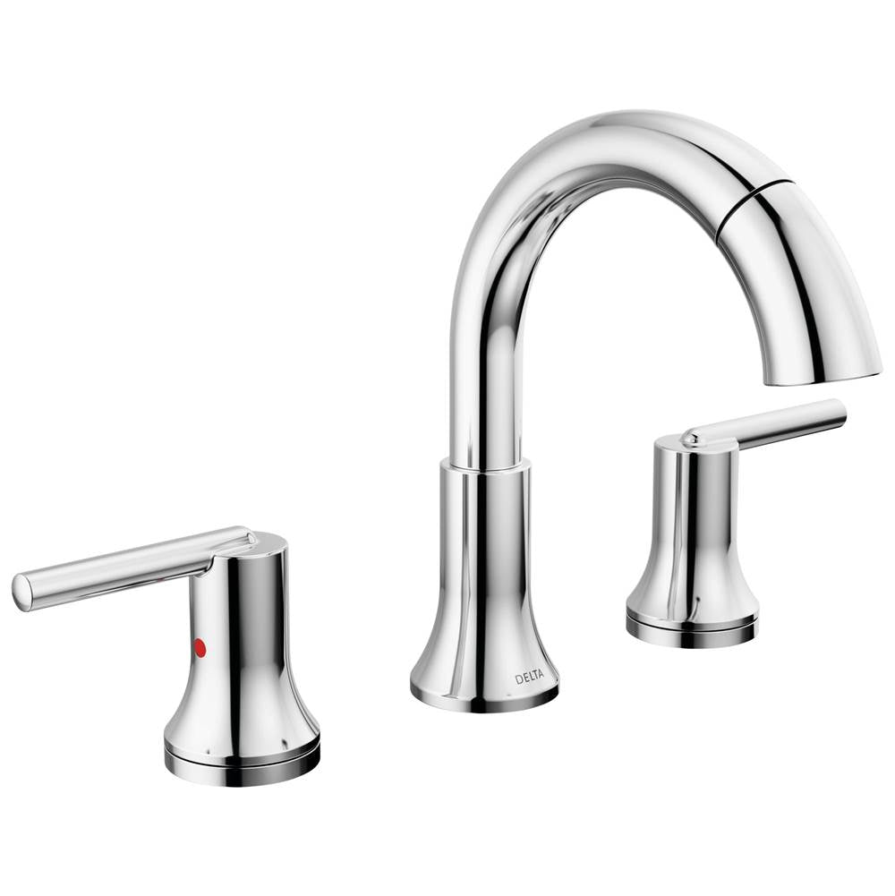 Delta Faucet - Trinsic Two Handle Widespread Pull Down Bathroom Faucet - Chrome