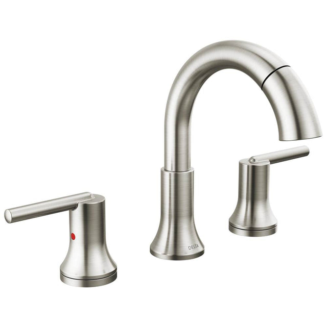 Delta Faucet - Trinsic Two Handle Widespread Pull Down Bathroom Faucet - Stainless