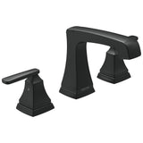 Delta Faucet - Ashlyn Two Handle Widespread Lavatory Faucet - Metal Pop-Up - Matte Black
