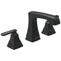 Delta Faucet - Ashlyn Two Handle Widespread Lavatory Faucet - Metal Pop-Up - Matte Black