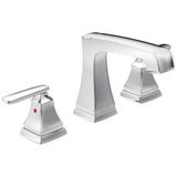 Ashlyn Two Handle Widespread Lavatory Faucet - Metal Pop-Up