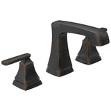 Ashlyn Two Handle Widespread Lavatory Faucet - Metal Pop-Up