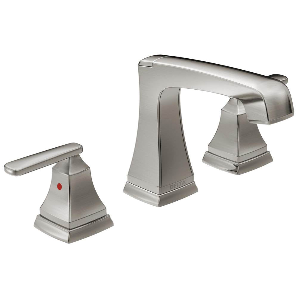 Delta Faucet - Ashlyn Two Handle Widespread Bathroom Faucet with EZ Anchor - Stainless
