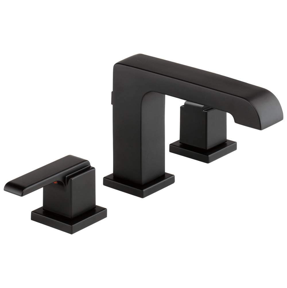 Delta Faucet - Ara Two Handle Widespread Bathroom Faucet - Matte Black