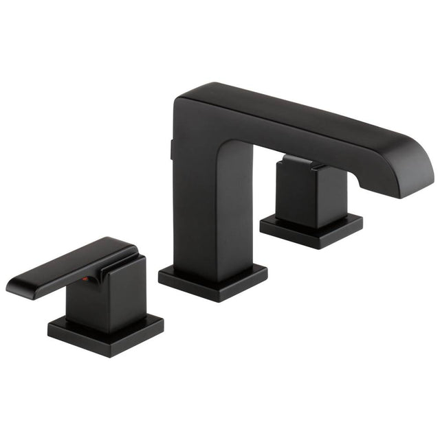 Delta Faucet - Ara Two Handle Widespread Bathroom Faucet - Matte Black