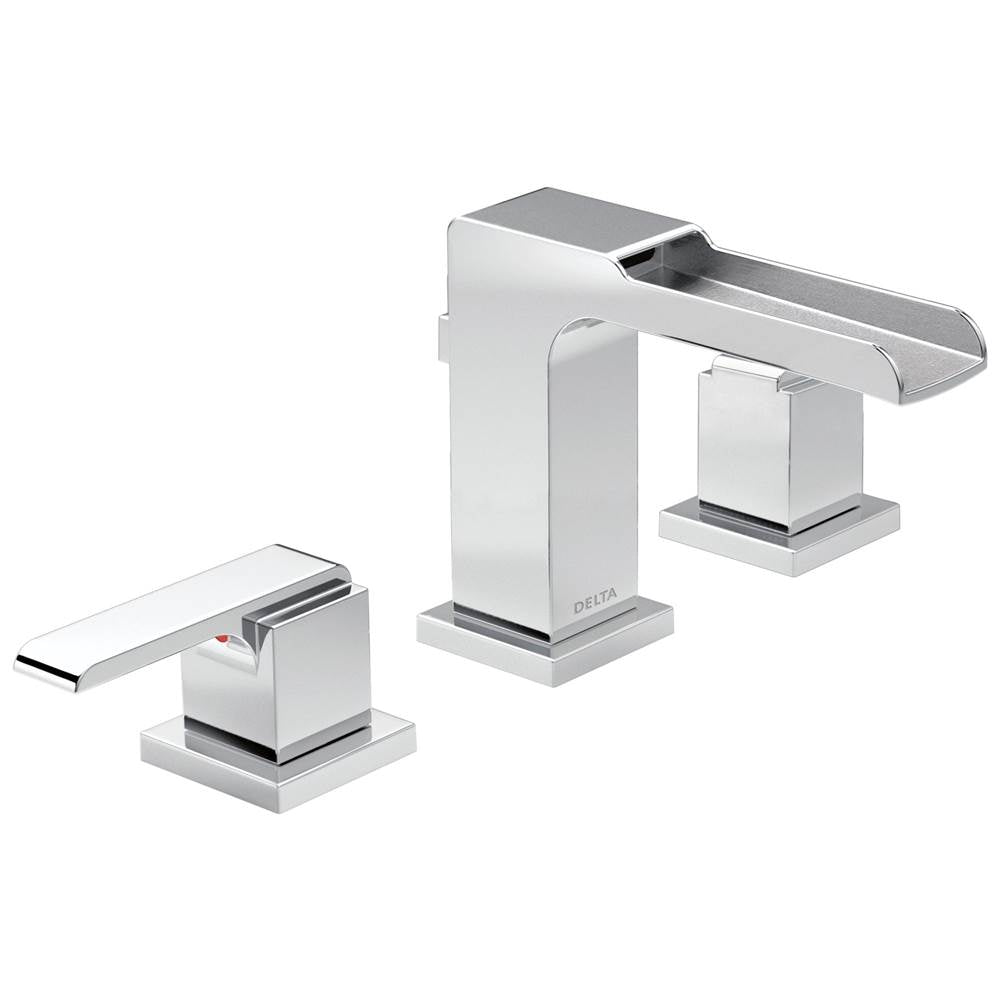Delta Faucet - Ara Two Handle Widespread Channel Bathroom Faucet - Chrome
