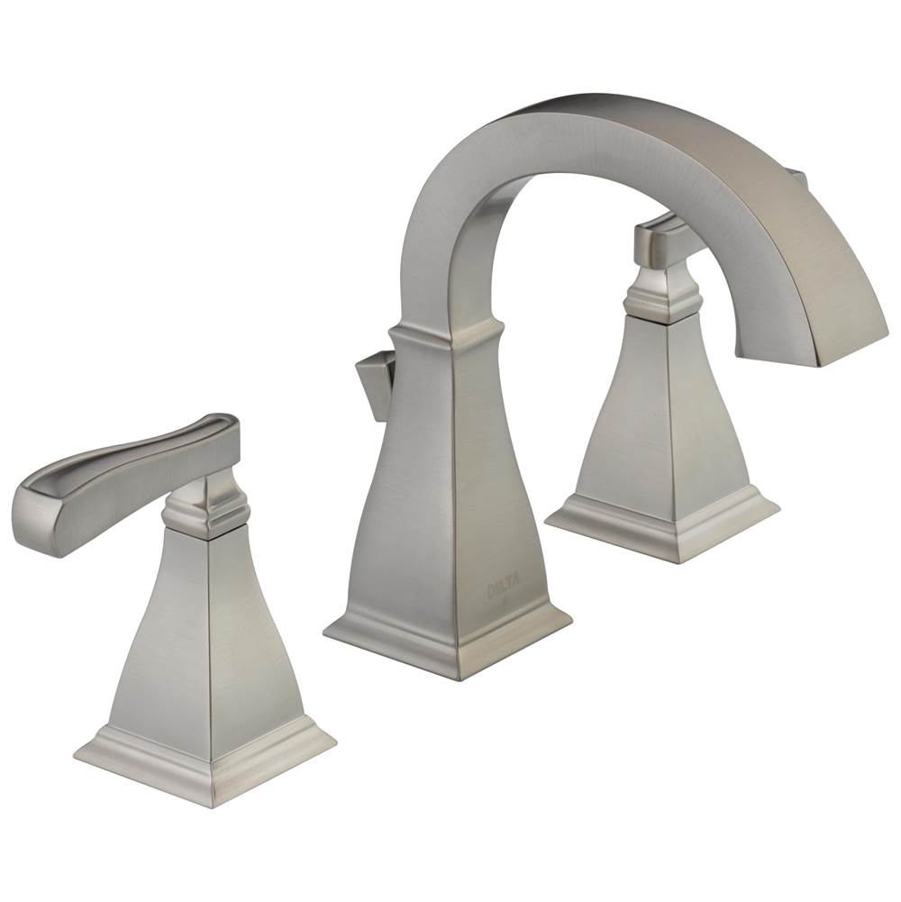 Delta Faucet - LakewoodE Two Handle Widespread Bathroom Faucet - Spotshield Brushed Nickel