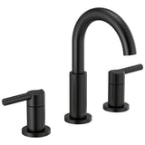 Delta Faucet - NicoliE Two Handle Widespread Bathroom Faucet - Matte Black