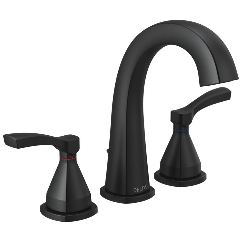 Delta Faucet - Stryke Widespread Faucet - Matte Black