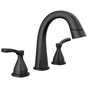Delta Faucet - Stryke Two Handle Widespread Pull Down Bathroom Faucet - Matte Black