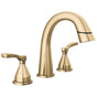 Delta Faucet - Stryke Two Handle Widespread Pull Down Bathroom Faucet - LumicoatÂ® Champagne Bronze