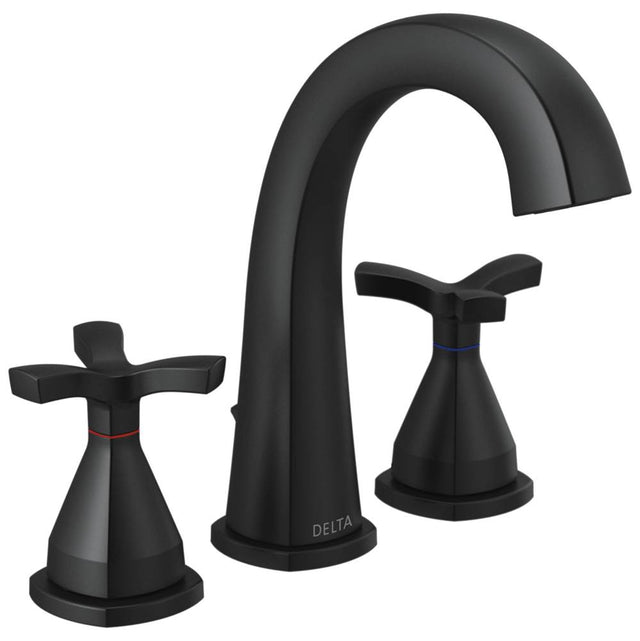 Delta Faucet - Stryke Widespread Faucet - Matte Black