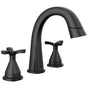 Delta Faucet - Stryke Two Handle Widespread Pull Down Bathroom Faucet - Matte Black