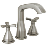 Delta Faucet - Stryke Two Handle Widespread Bathroom Faucet With Pop-Up Drain - Lumicoat Stainless