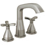 Delta Faucet - Stryke Two Handle Widespread Bathroom Faucet With Pop-Up Drain - Lumicoat Stainless