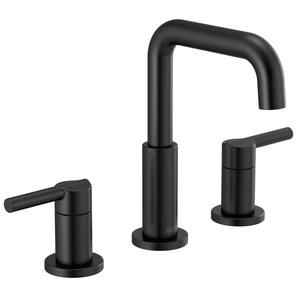 Delta Faucet - NicoliE Two Handle Widespread Bathroom Faucet - Matte Black