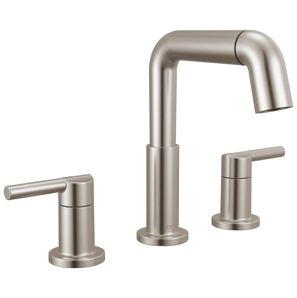 Delta Faucet - NicoliE Two Handle Widespread Pull-Down Bathroom Faucet - Stainless