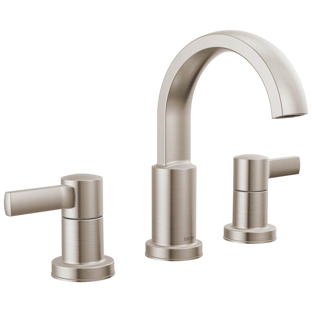 Delta Faucet - AlbionE Two Handle Widespread Bathroom Faucet - Spotshield Brushed Nickel