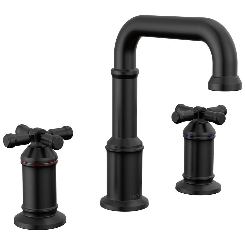 Delta Faucet - BroderickE Two Handle Widespread Bathroom Faucet - Matte Black