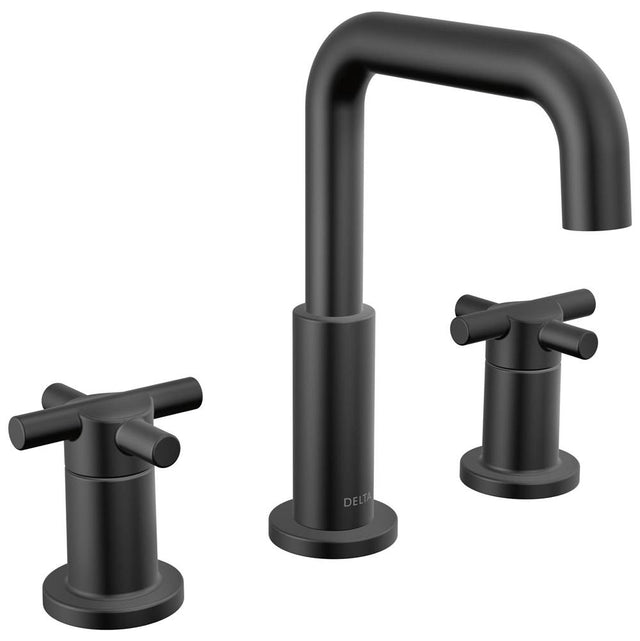 Delta Faucet - NicoliE Two Handle Widespread Bathroom Faucet - Matte Black