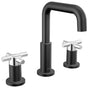 Delta Faucet - NicoliE Two Handle Widespread Bathroom Faucet - Black With Chrome