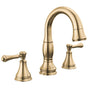 Delta Faucet - CassidyE Two Handle Widespread Pull Down Bathroom Faucet - Champagne Bronze